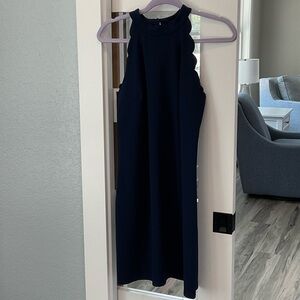 I.N. San Francisco Navy Halter Midi Dress size M